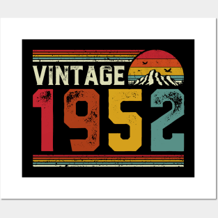 Vintage 1952 Birthday Gift Retro Style Posters and Art